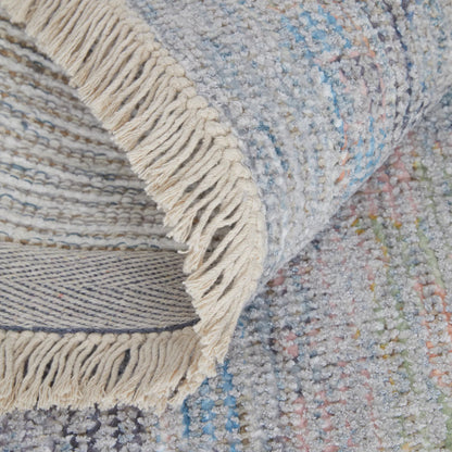 Caldwell Rug - 8798979F by Feizy in blue, yellow, orange. Made from wool, viscose in a unique style.