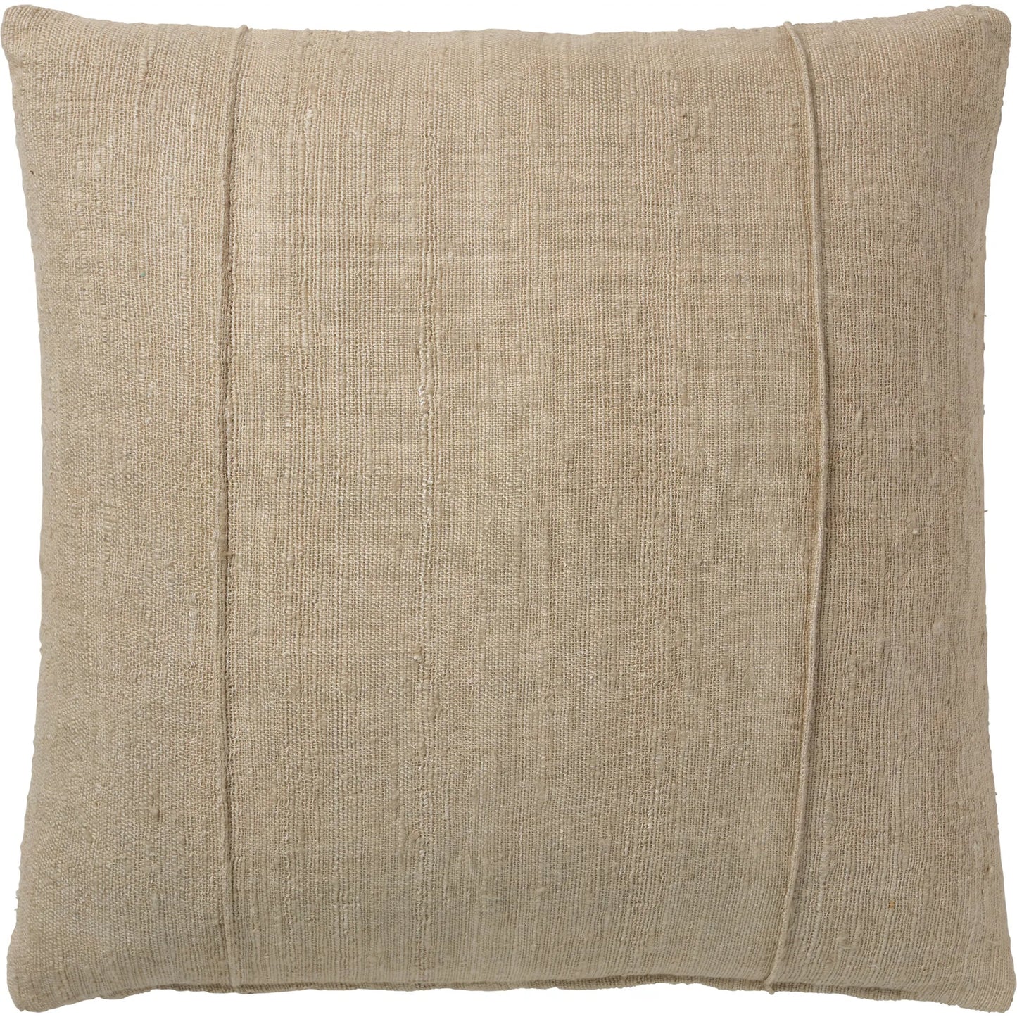 001 SI-2354446,SI-2354447 | Primary Silo | Emmer EMM01 Pillow by Jaipur Living in natural linen. Made from 80% linen 20% viscose in a transitional style.