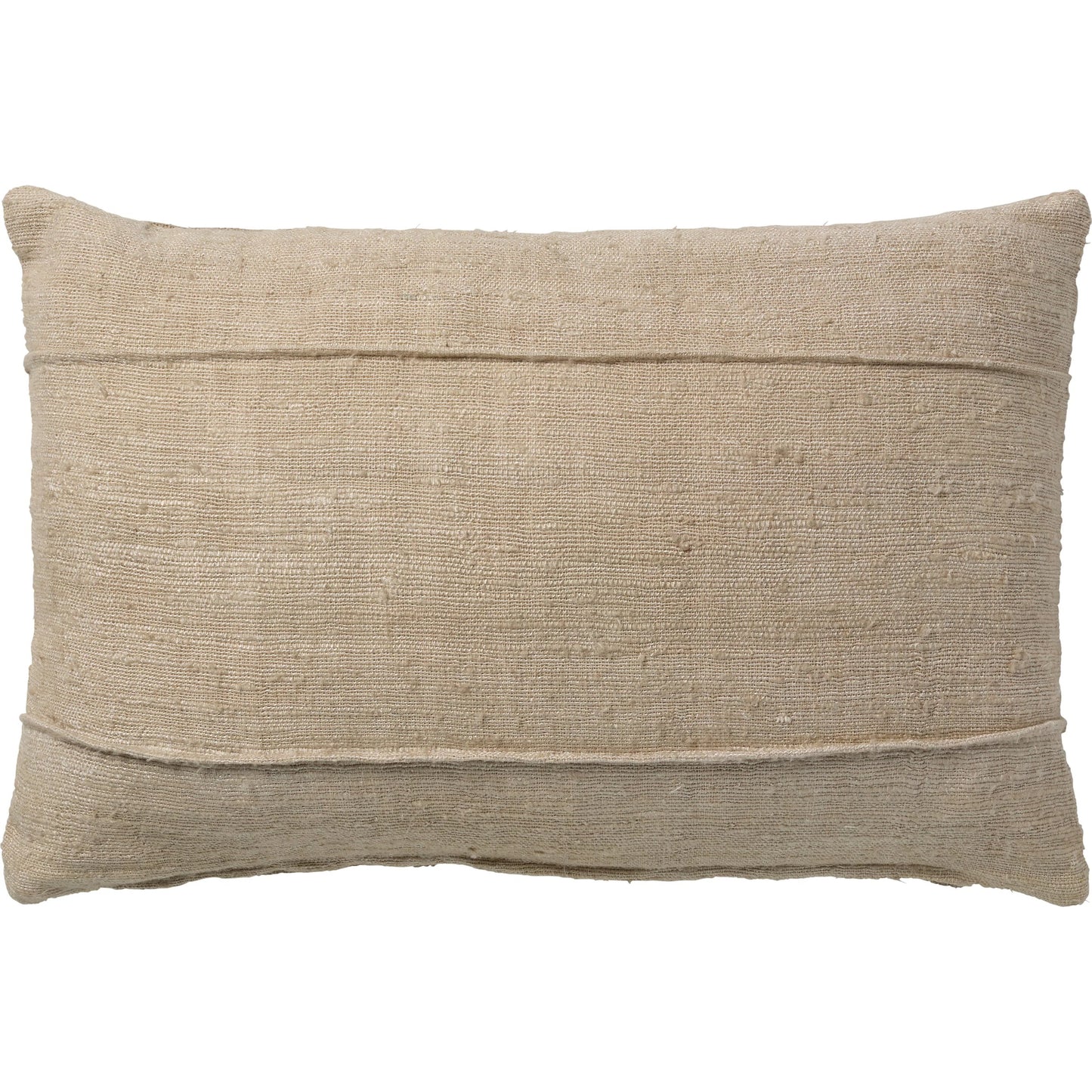 001 SI-2354444,SI-2354445 | Primary Silo | Emmer EMM02 Pillow by Jaipur Living in natural linen. Made from 80% linen 20% viscose in a transitional style.