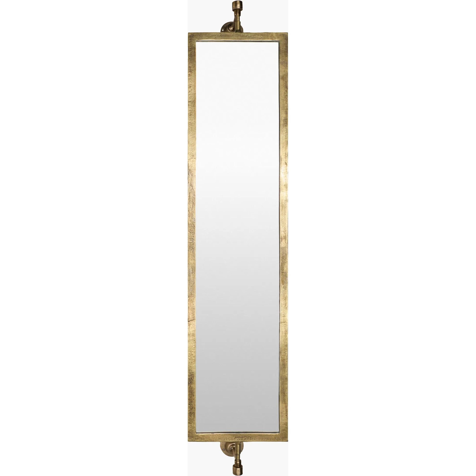 Emmeline Full Length Mirror by Surya in gold. Made from aluminum in a transitional style.