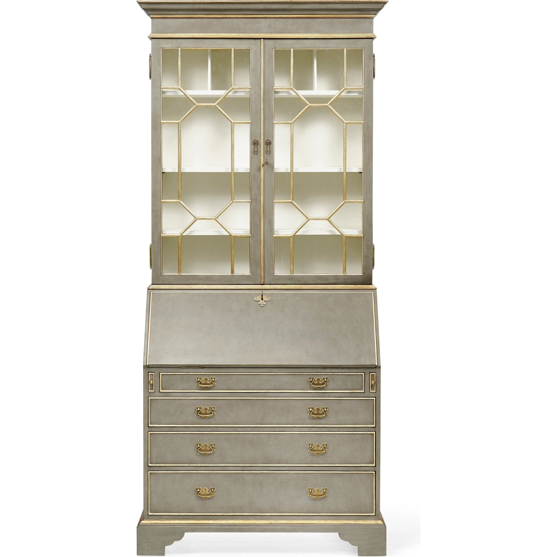 Buckingham Georgian Mahogany Secretary by Jonathan Charles. Made from unique in a cottage & farmhouse style.