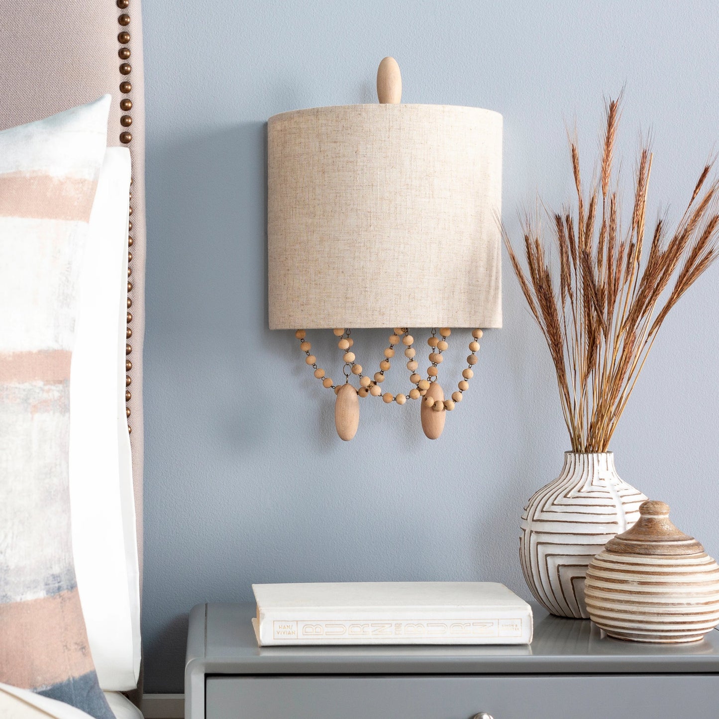 001 SI-1881360 | Lifestyle | Emmalyn - 23359 by Livabliss in beige and paintednaturalpainted. Made from linen, metal, wood in a cottage & farmhouse style.