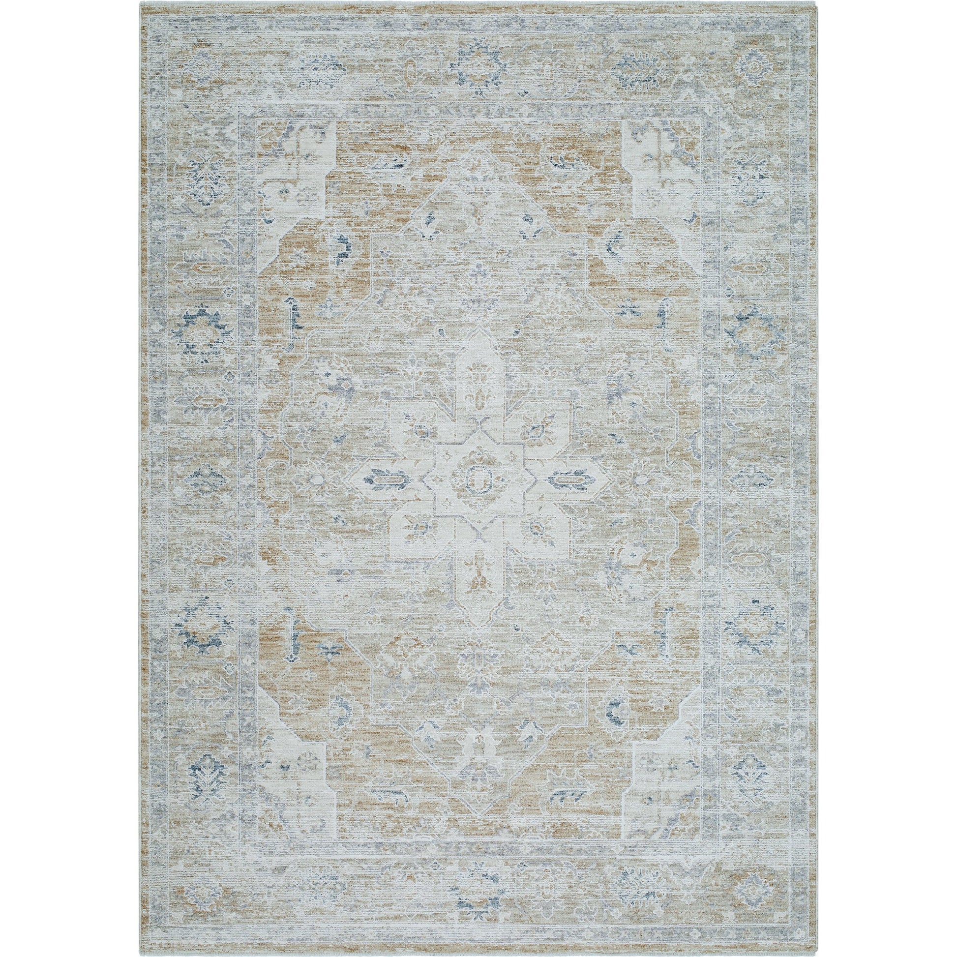 Emory EMO-2304 Rug by Livabliss in ivory, cream, tan, light gray, slate. Made from polyester in a unique style.