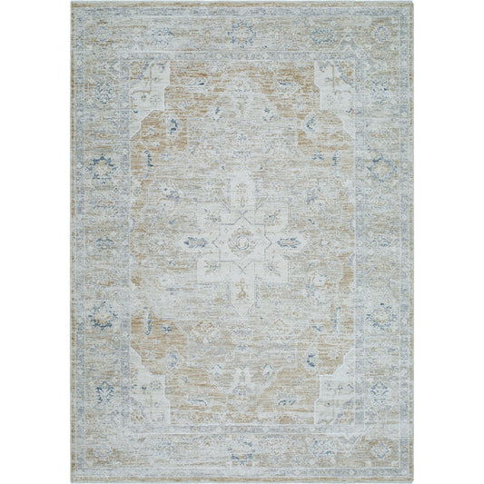 Emory Rug - 527497 by Livabliss in ivory, cream, tan, light gray, slate. Made from polyester in a unique style.