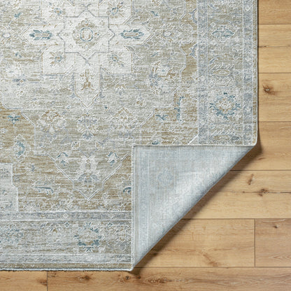 Emory EMO-2304 Rug by Livabliss in ivory, cream, tan, light gray, slate. Made from polyester in a unique style.