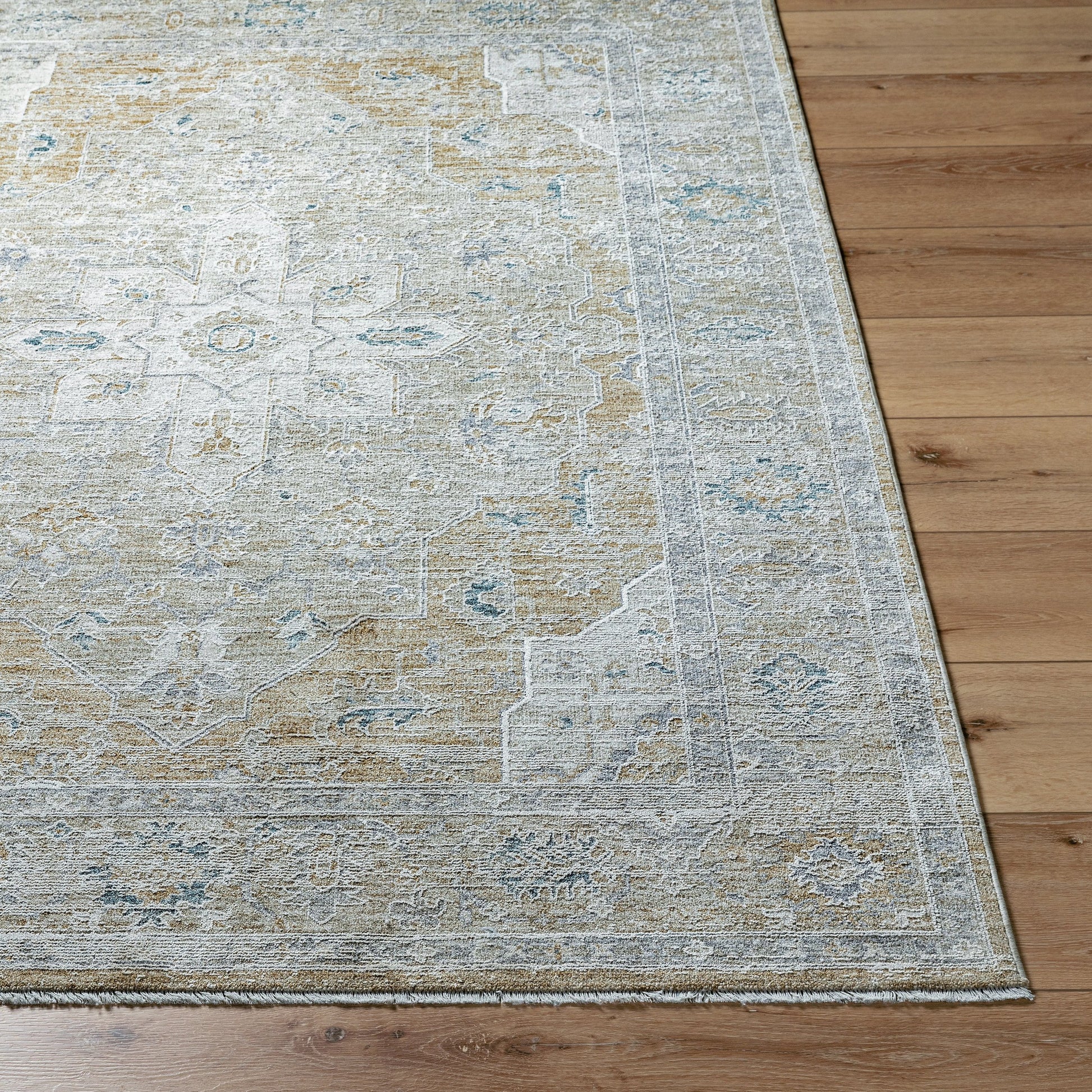 Emory EMO-2304 Rug by Livabliss in ivory, cream, tan, light gray, slate. Made from polyester in a unique style.