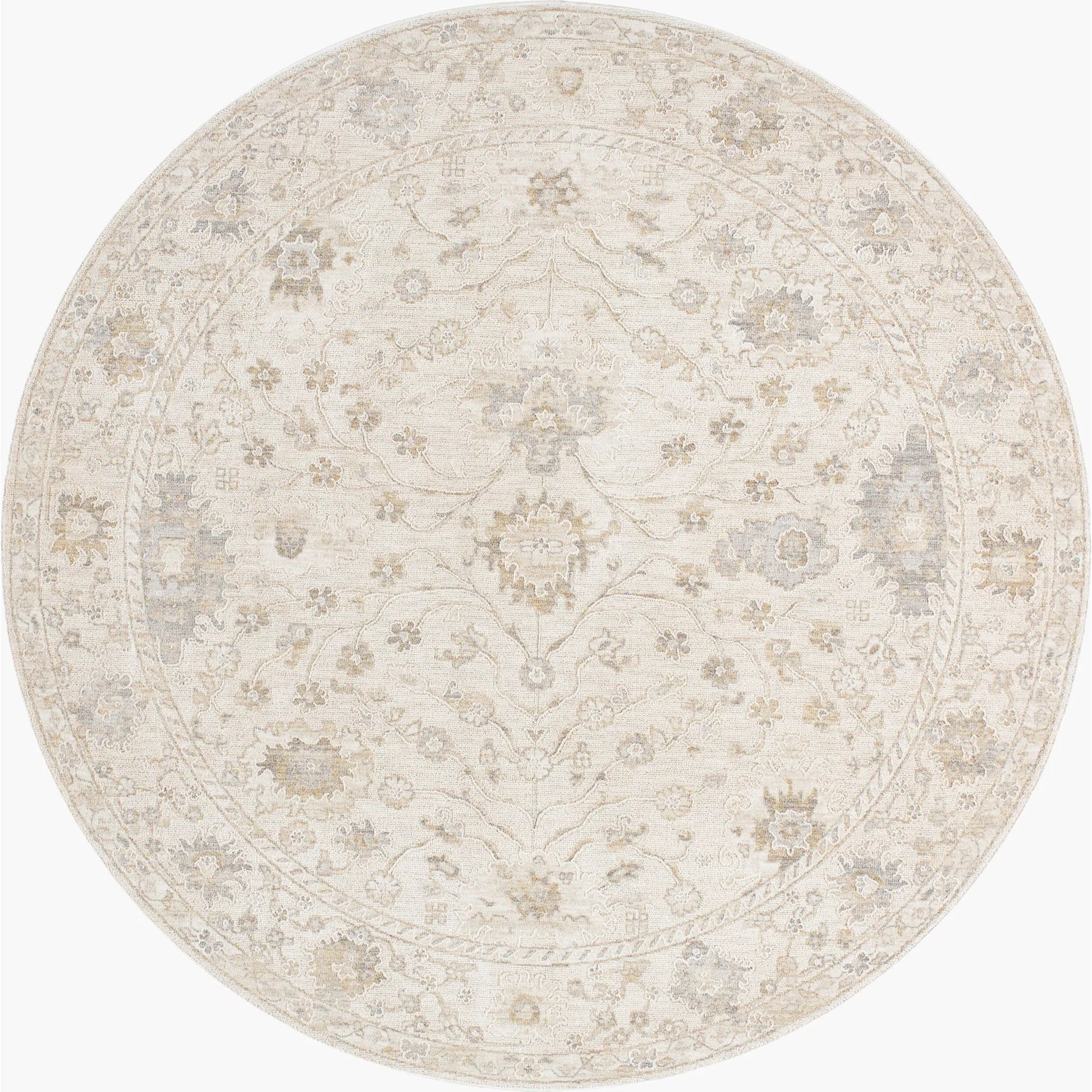 Emory EMO-2307 Rug by Livabliss in ivory, cream, tan, light gray, slate. Made from face: 100% polyester, warp: 100% polyester in a unique style.