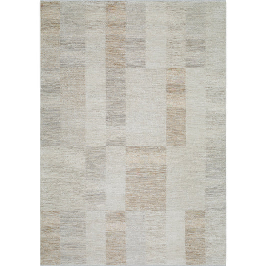 Emory Rug - 527569 by Livabliss in ivory, cream, tan, light gray, slate. Made from polyester in a unique style.