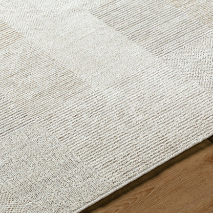 Emory EMO-2310 Rug by Livabliss in ivory, cream, tan, light gray, slate. Made from polyester in a unique style.