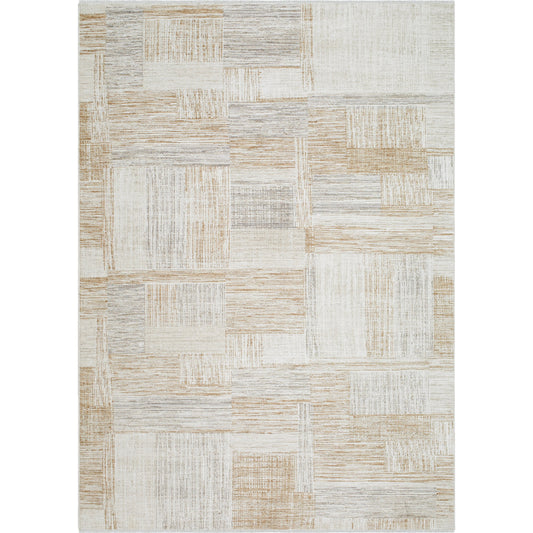 Emory Rug - 527581 by Livabliss in tan, ivory, cream, slate. Made from polyester in a unique style.