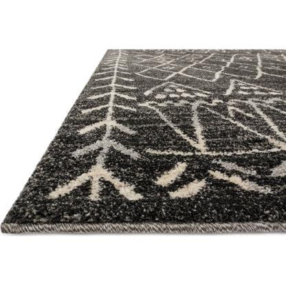 Emory EB-09 Rug by Loloi in heather gray, black. Made from 100% polypropylene in a eclectic & global style.