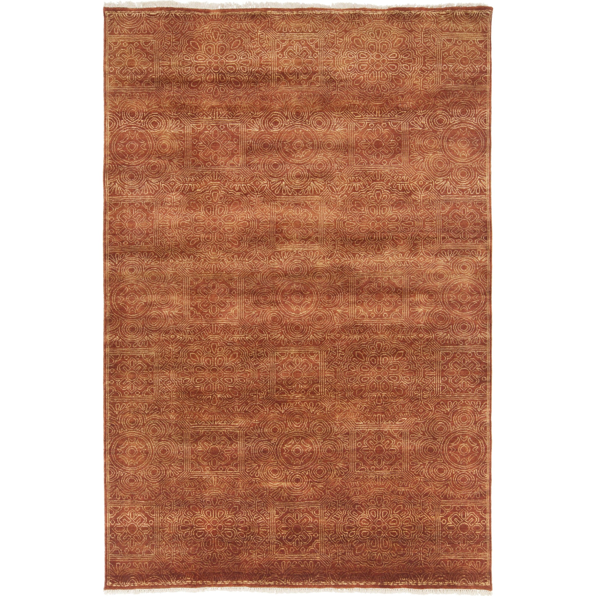 Empress Rug - 13066 by Surya in brown, tan, blush. Made from 100% wool in a unique style.