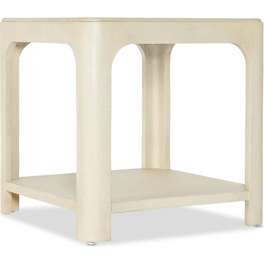 Archives Raffia End Table by Hooker Furniture in flax. Made from wood, raffia in a unique style.