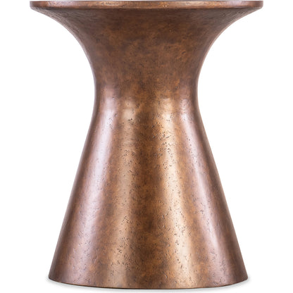 Melange Barron Accent Table by Hooker Furniture in brown. Made from resin, metal in a modern style.