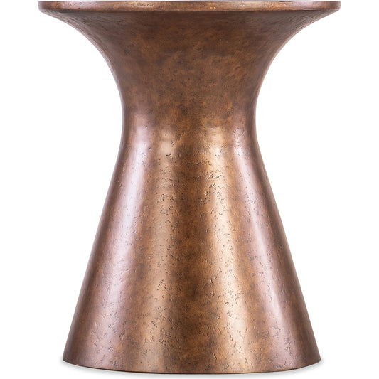 Melange Barron Accent Table by Hooker Furniture in brown. Made from resin, metal in a modern style.