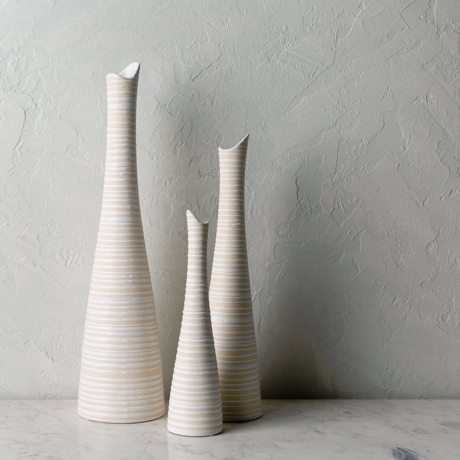 Emily - 24674 (Set of 3) by Surya in glazed. Made from ceramic in a unique style.