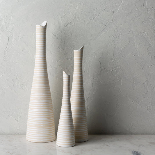 Emily - 24674 (Set of 3) by Surya in glazed. Made from ceramic in a unique style.