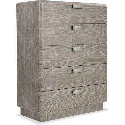 Monolith Tall Drawer Chest by Bernhardt in puma. Made from wood in a transitional style.