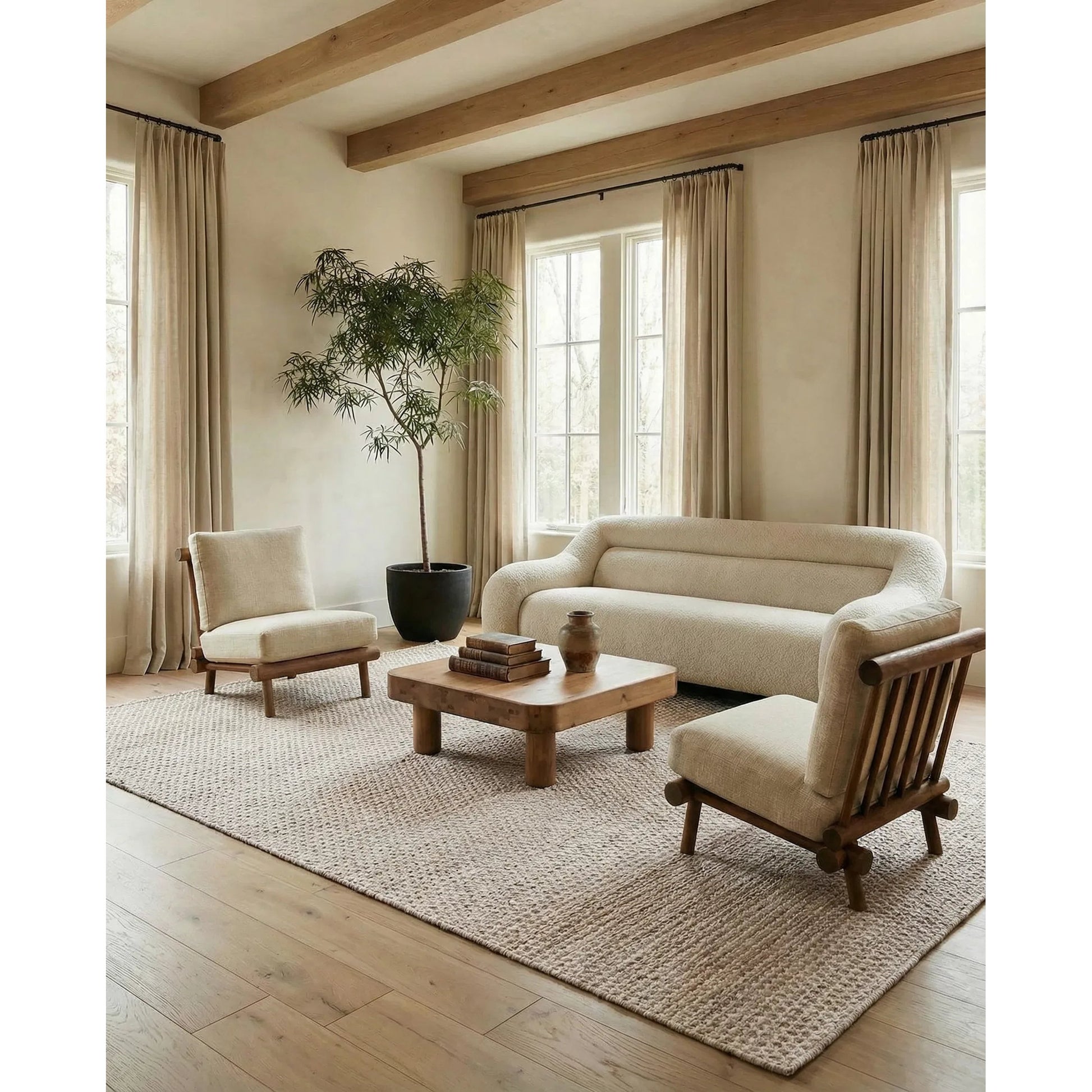 Enclave ENC04 Rug by Jaipur Living in beige, ivory. Made from 100% wool in a unique style.