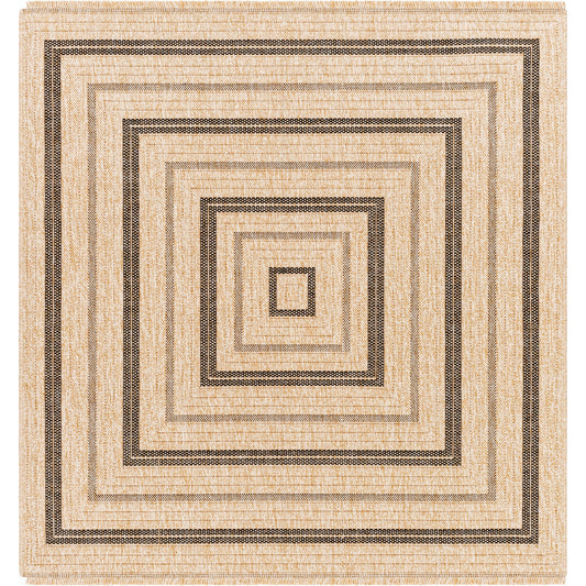 Encore Rug - 32500 by Livabliss in tan, black. Made from 100% polypropylene in a unique style.