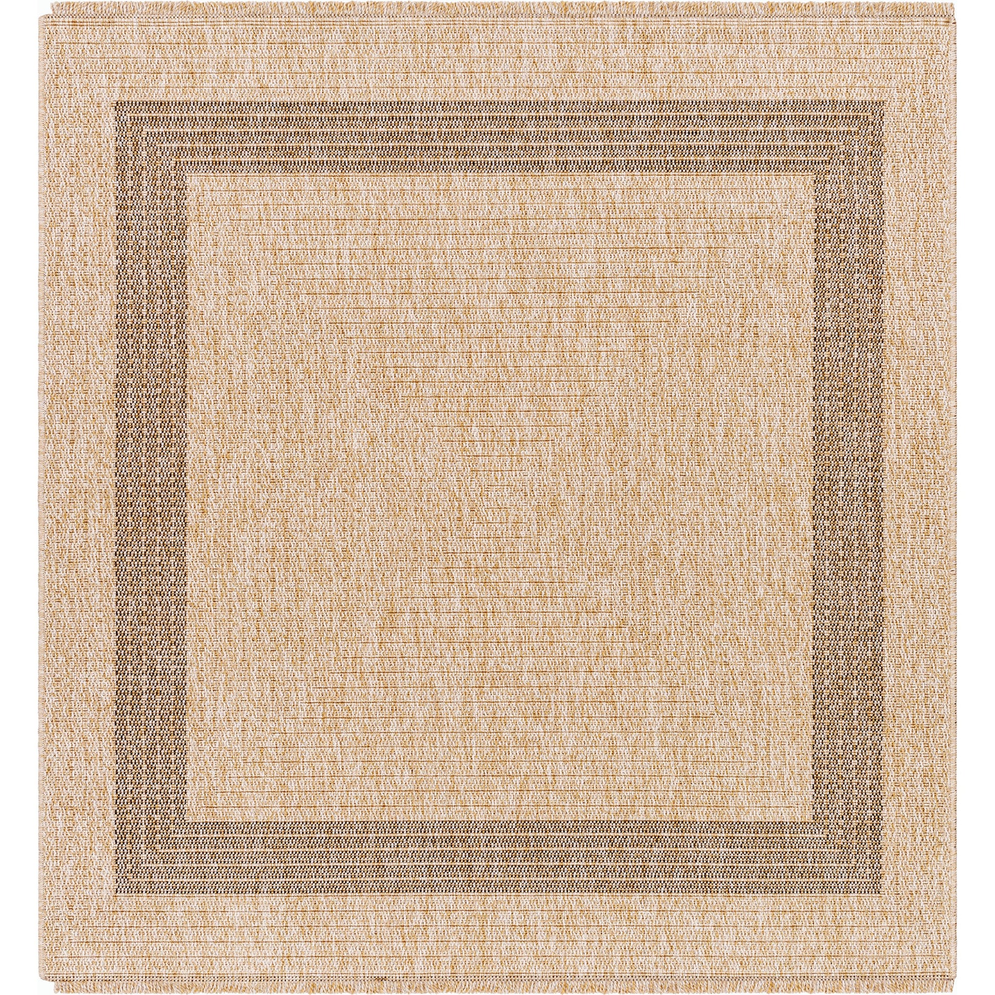 Encore ENC-2301 Indoor/Outdoor Rug by Livabliss in tan, black. Made from 100% polypropylene in a unique style.
