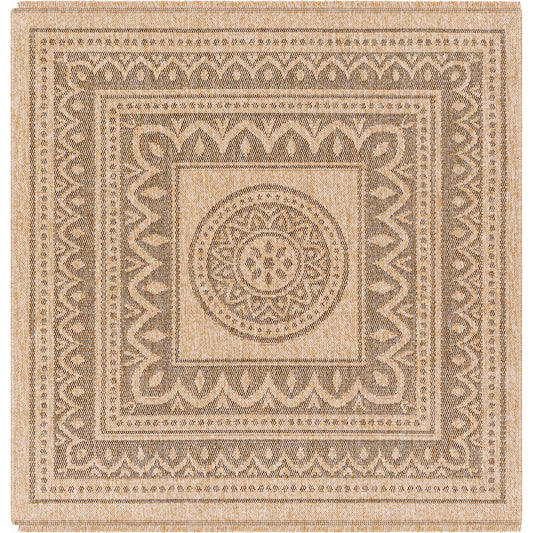 Encore Rug - 32502 by Livabliss in tan/charocal. Made from 100% polypropylene in a unique style.