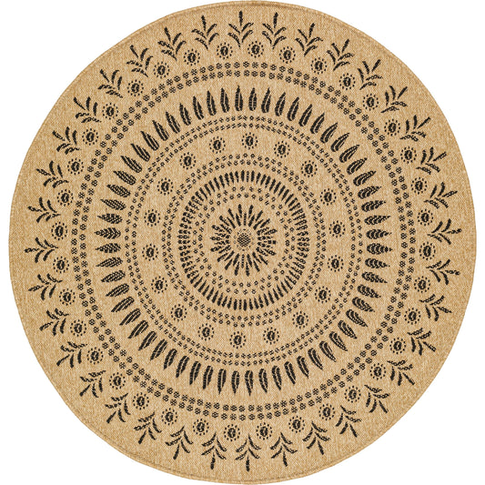 Encore Rug - 32503 by Livabliss in tan/charocal. Made from 100% polypropylene in a unique style.