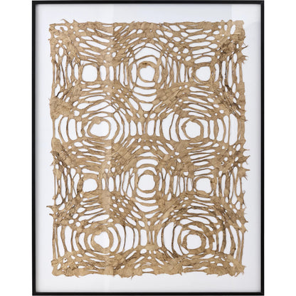Kehena Wall Decor 528646 by Livabliss in main: olive; frame: ; matting: white and mattetextured. Made from paper, aluminum in a modern style.