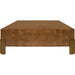 Enid Square Chunk Coffee Table by Worlds Away. Made from solid wood, brass in a modern style.