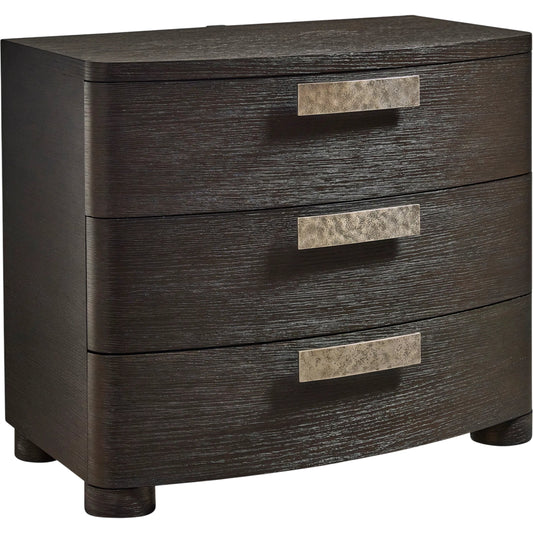001 SI-2626349 | Primary Silo | Geneve 3 Drawer Nightstand 34" by Bernhardt in brown. Made from wood in a unique style.