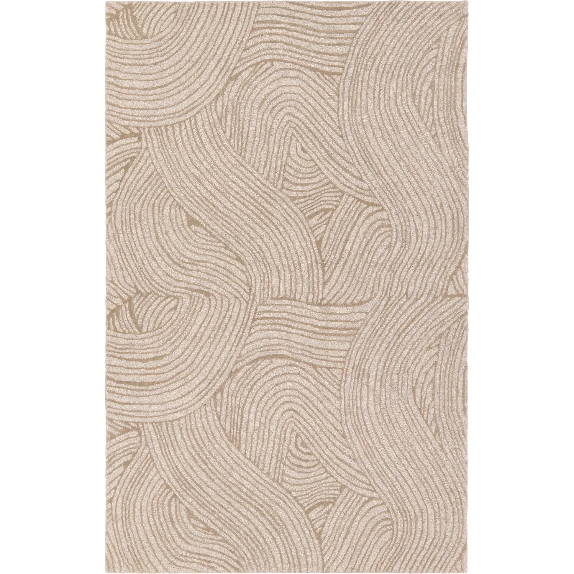 Etho By Nikki Chu ENK15 Rug by Jaipur Living in tan, beige. Made from 70% wool, 30% viscose in a unique style.