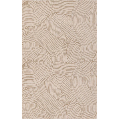 Etho By Nikki Chu ENK15 Rug by Jaipur Living in tan, beige. Made from 70% wool, 30% viscose in a unique style.