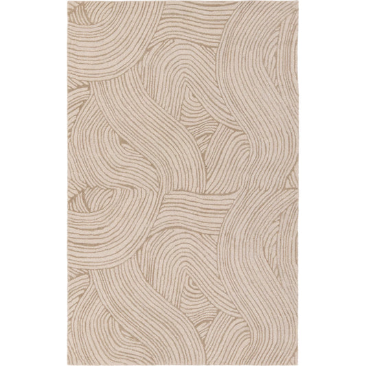 Etho By Nikki Chu ENK15 Rug by Jaipur Living in tan, beige. Made from 70% wool, 30% viscose in a unique style.