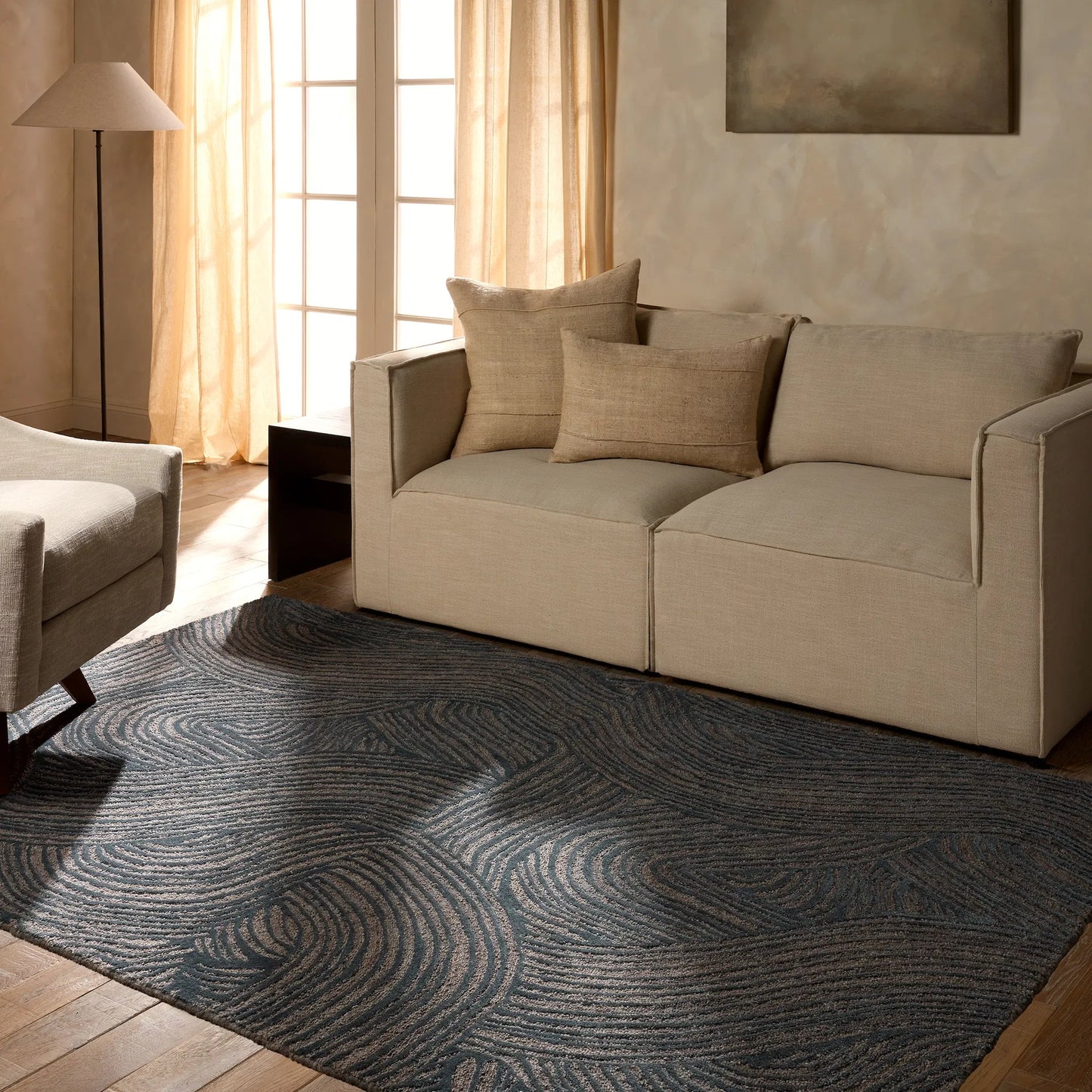 006 SI-2354368,SI-2354369,SI-2354370,SI-2354371,SI-2386081 | Lifestyle | Etho By Nikki Chu ENK16 Rug by Jaipur Living in green, brown. Made from 70% wool, 30% viscose in a unique style.