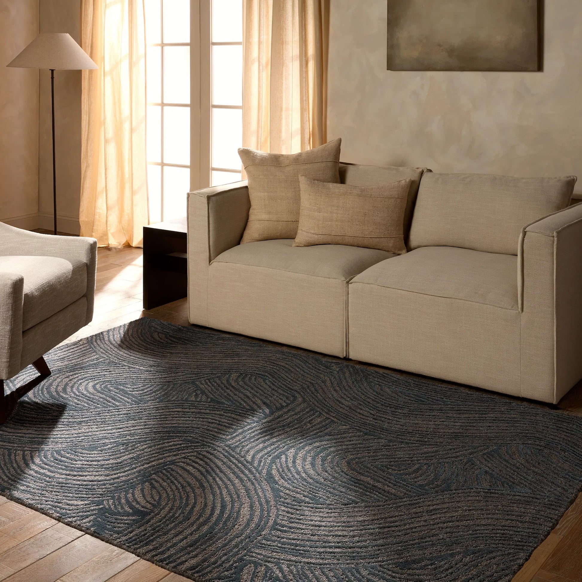 Etho By Nikki Chu ENK16 Rug by Jaipur Living in green, brown. Made from 70% wool, 30% viscose in a unique style.