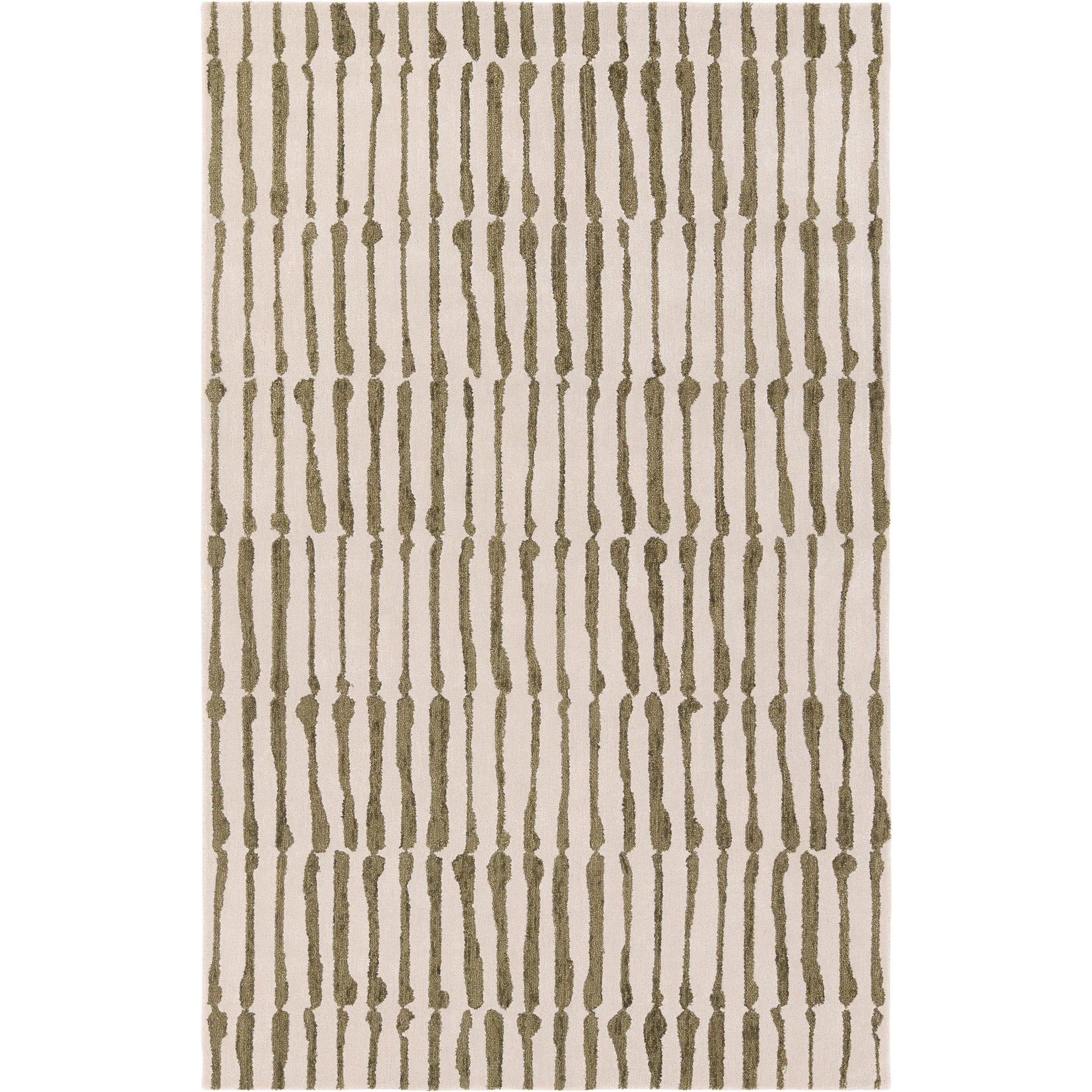 Etho By Nikki Chu ENK17 Rug by Jaipur Living in green, cream. Made from 70% wool, 30% viscose in a unique style.