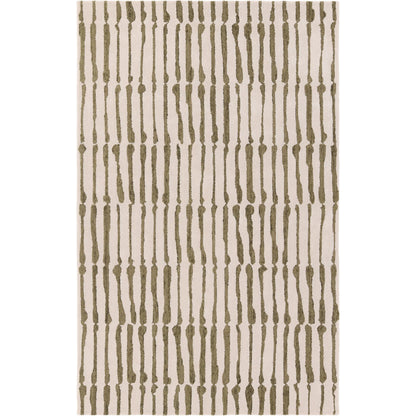 Etho By Nikki Chu ENK17 Rug by Jaipur Living in green, cream. Made from 70% wool, 30% viscose in a unique style.