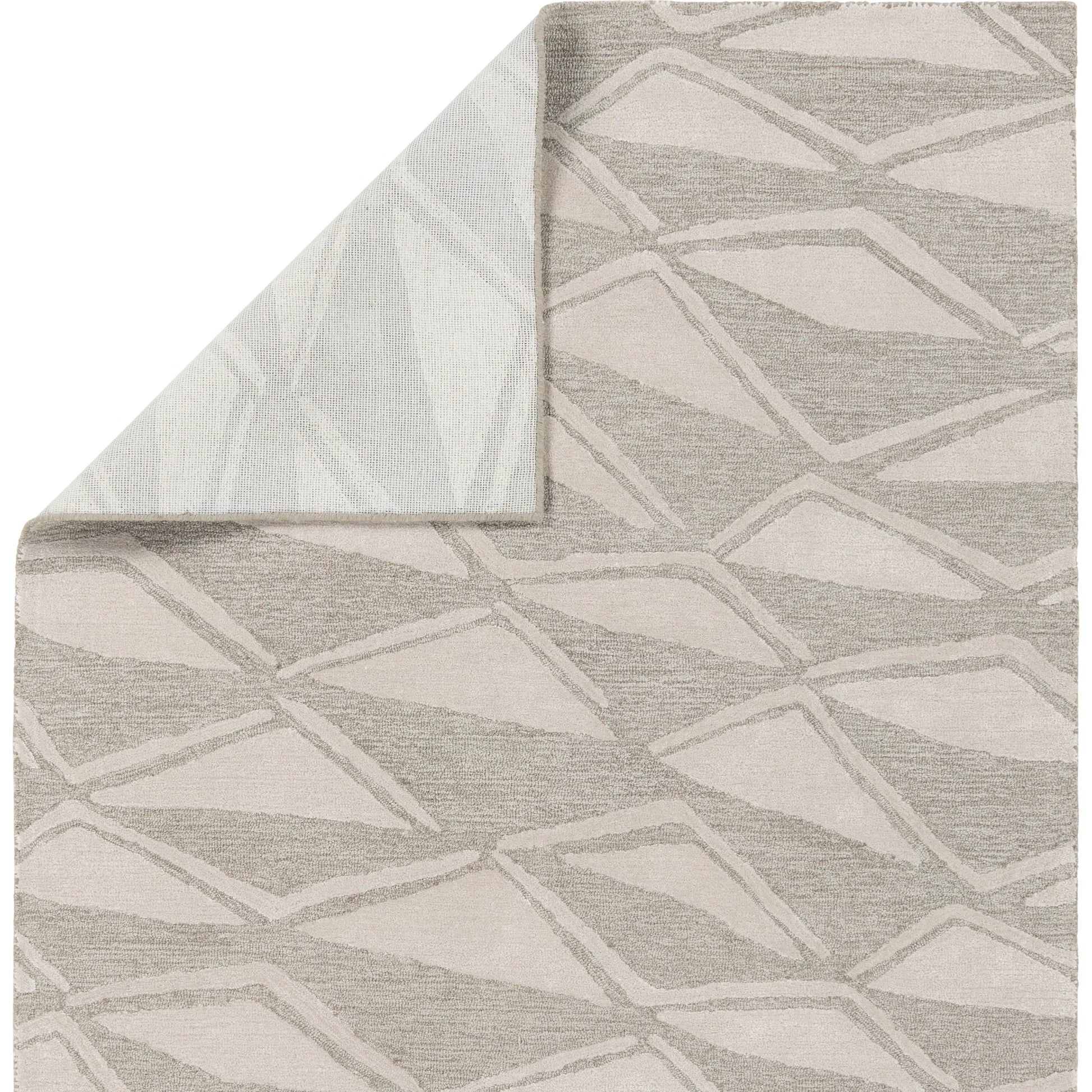 Etho By Nikki Chu ENK18 Rug by Jaipur Living in gray, cream. Made from 60% wool 40% viscose in a unique style.