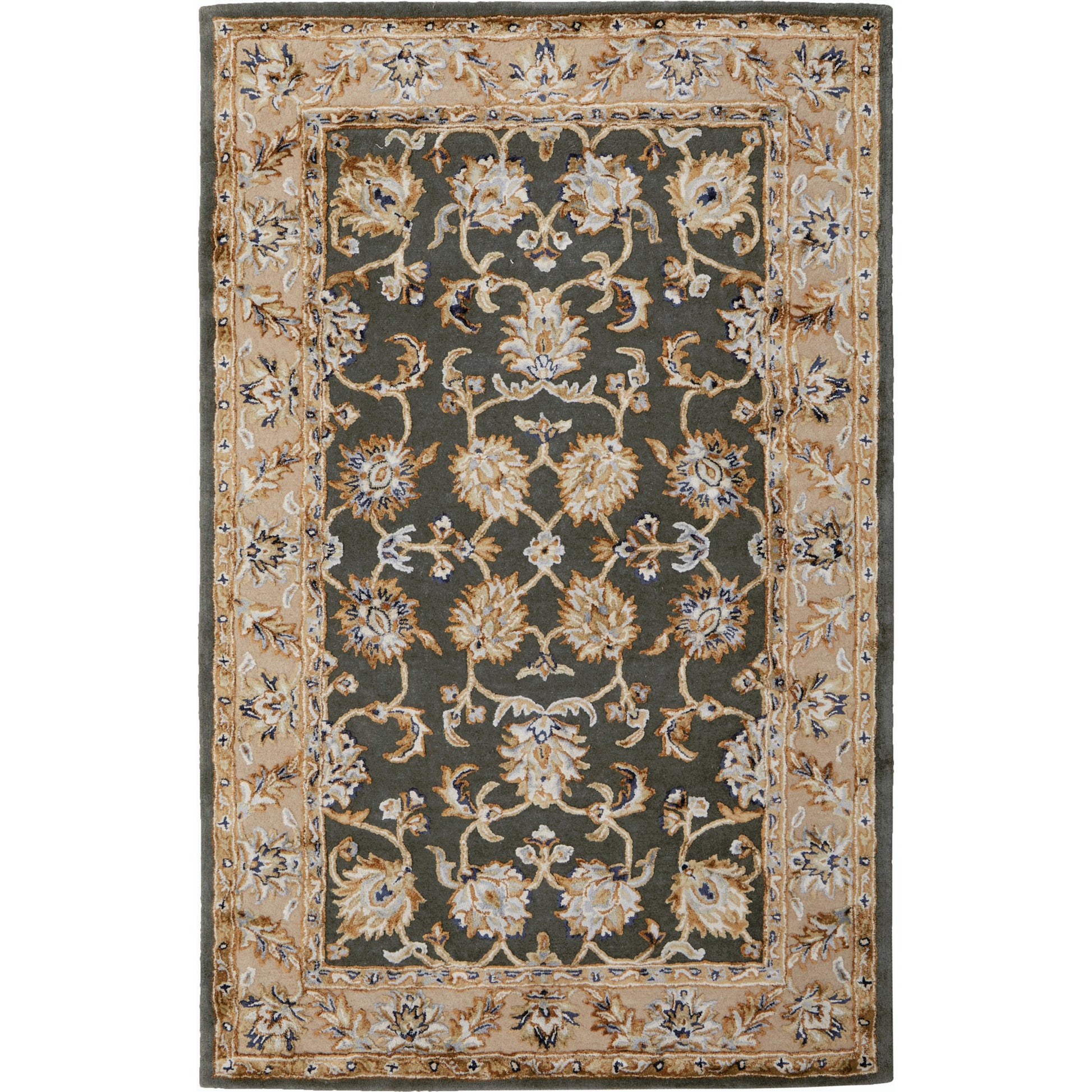 Prescott Traditional & Botanical Rug - 8939F by Feizy. Made from viscose, wool in a unique style.