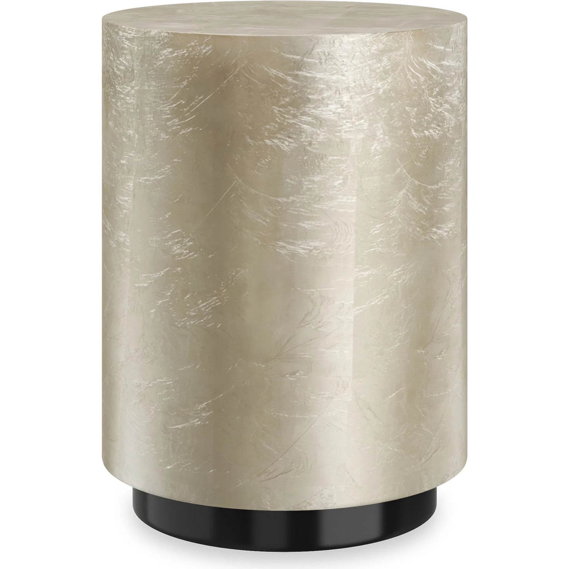 Cocktail Couture Round End Table by Caracole. Made from asian hardwood in a modern style.