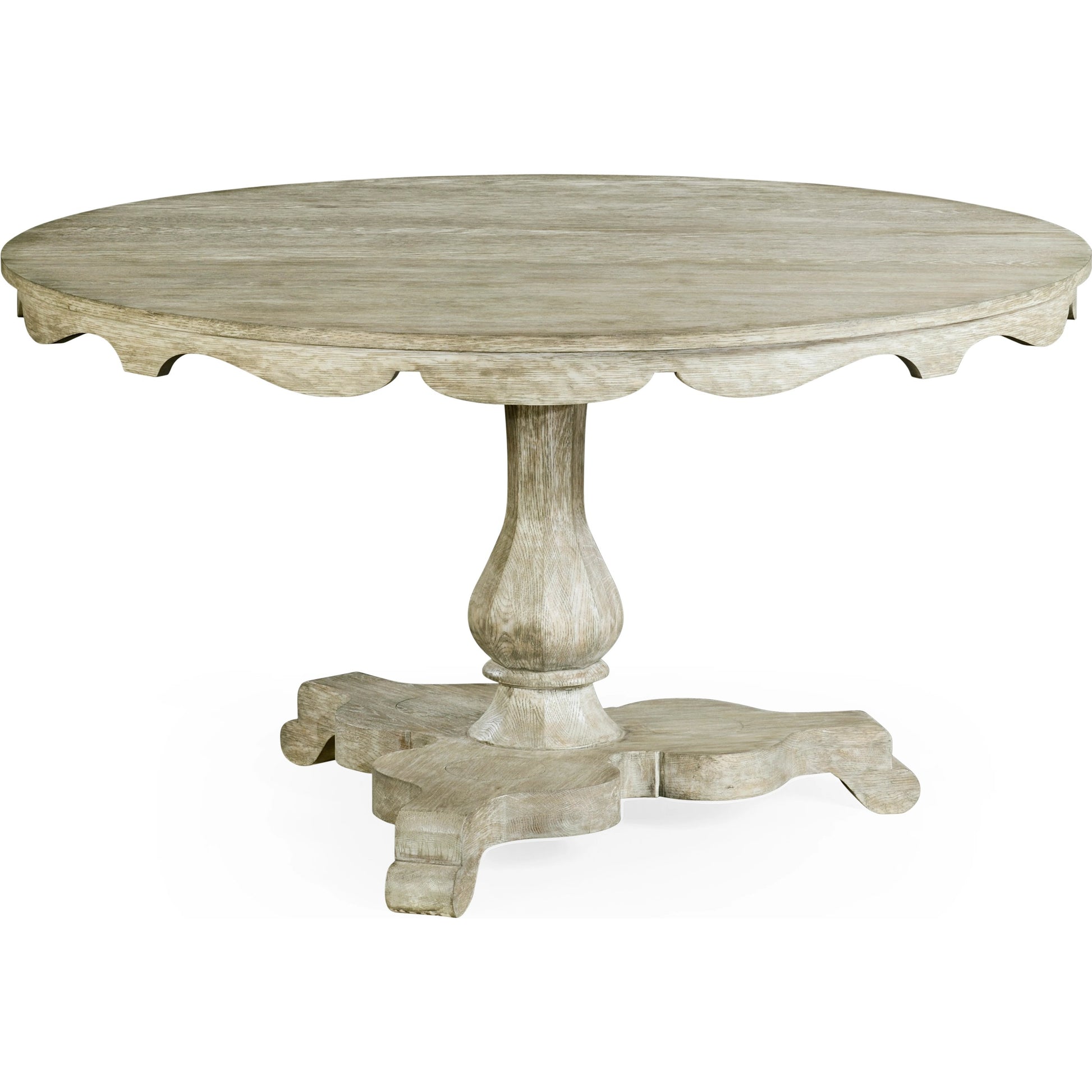 William Yeoward Overbury Dining Table by Jonathan Charles in grey and greyed oak. Made from oak in a cottage & farmhouse style.