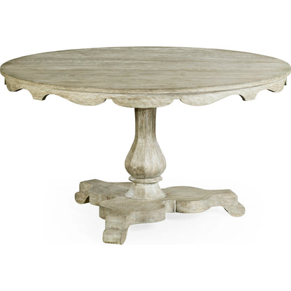 William Yeoward Overbury Dining Table by Jonathan Charles in grey and greyed oak. Made from oak in a cottage & farmhouse style.