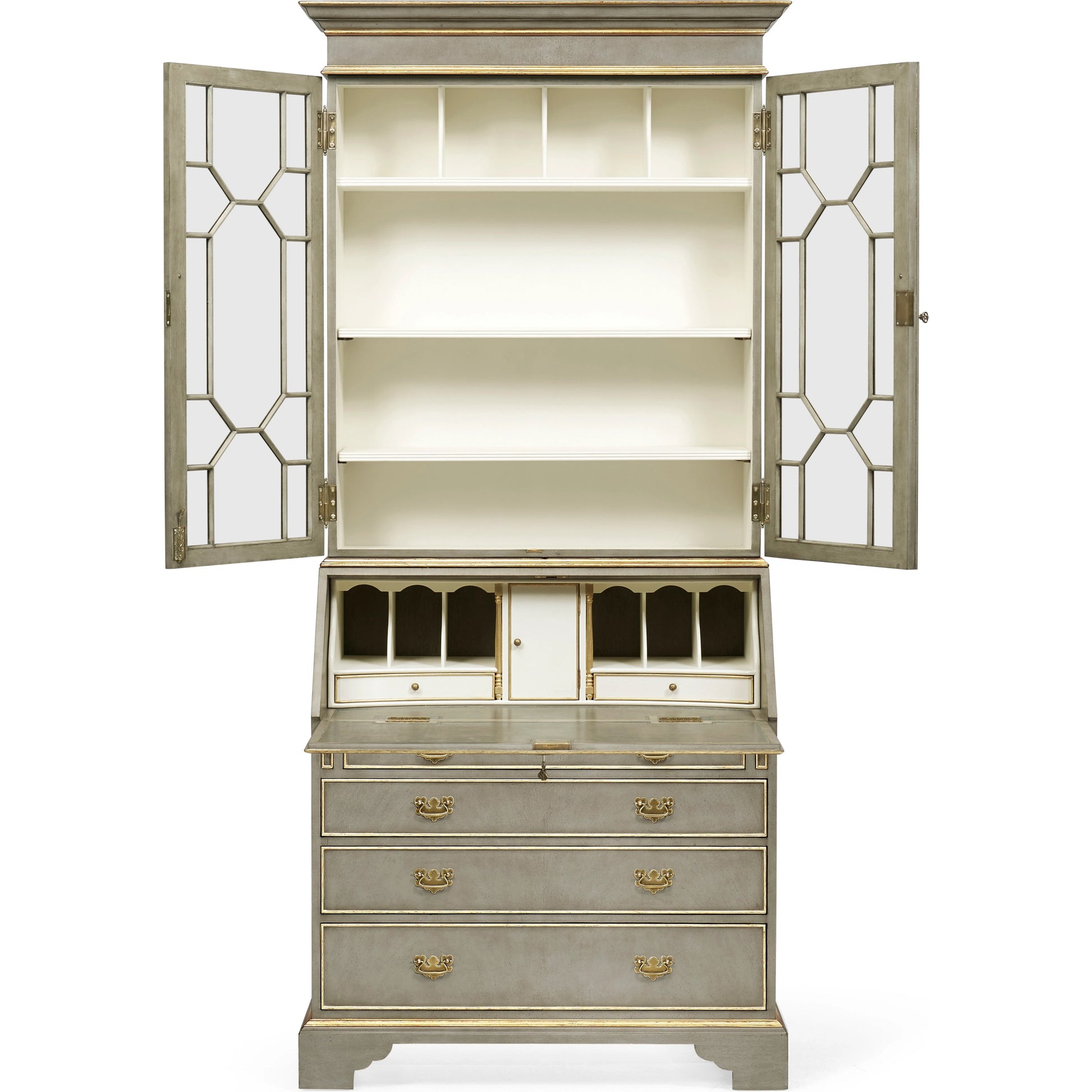 Buckingham Georgian Mahogany Secretary by Jonathan Charles. Made from unique in a cottage & farmhouse style.