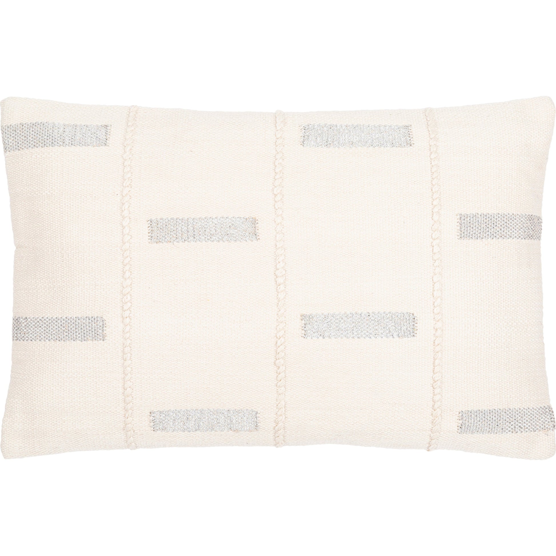 Ekon Pillow - 13798 by Surya in cream, light beige. Made from 85% cotton, 15% lurex, 100% cotton in a unique style.