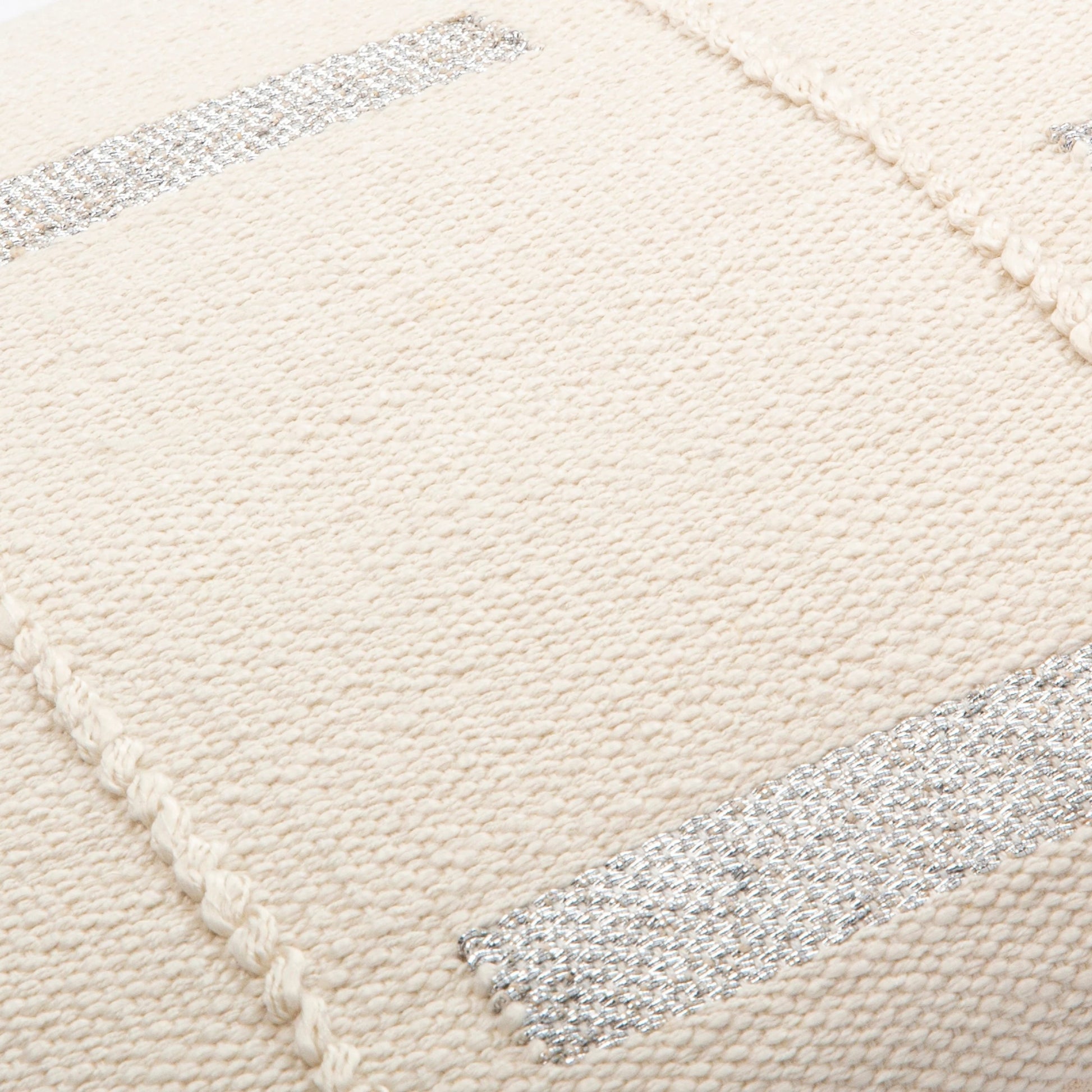 Ekon Pillow - 13798 by Surya in cream, light beige. Made from 85% cotton, 15% lurex, 100% cotton in a unique style.