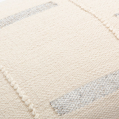 Ekon Pillow - 13798 by Surya in cream, light beige. Made from 85% cotton, 15% lurex, 100% cotton in a unique style.