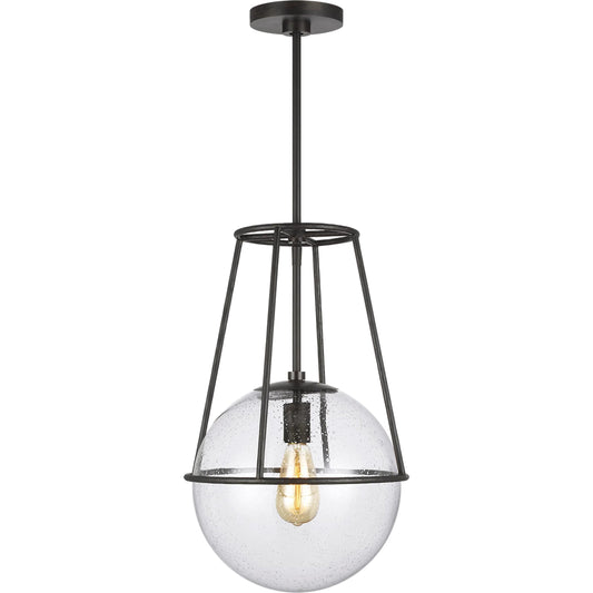 Atlas Pendant by Visual Comfort & Co. in aged iron. Made from steel in a unique style.