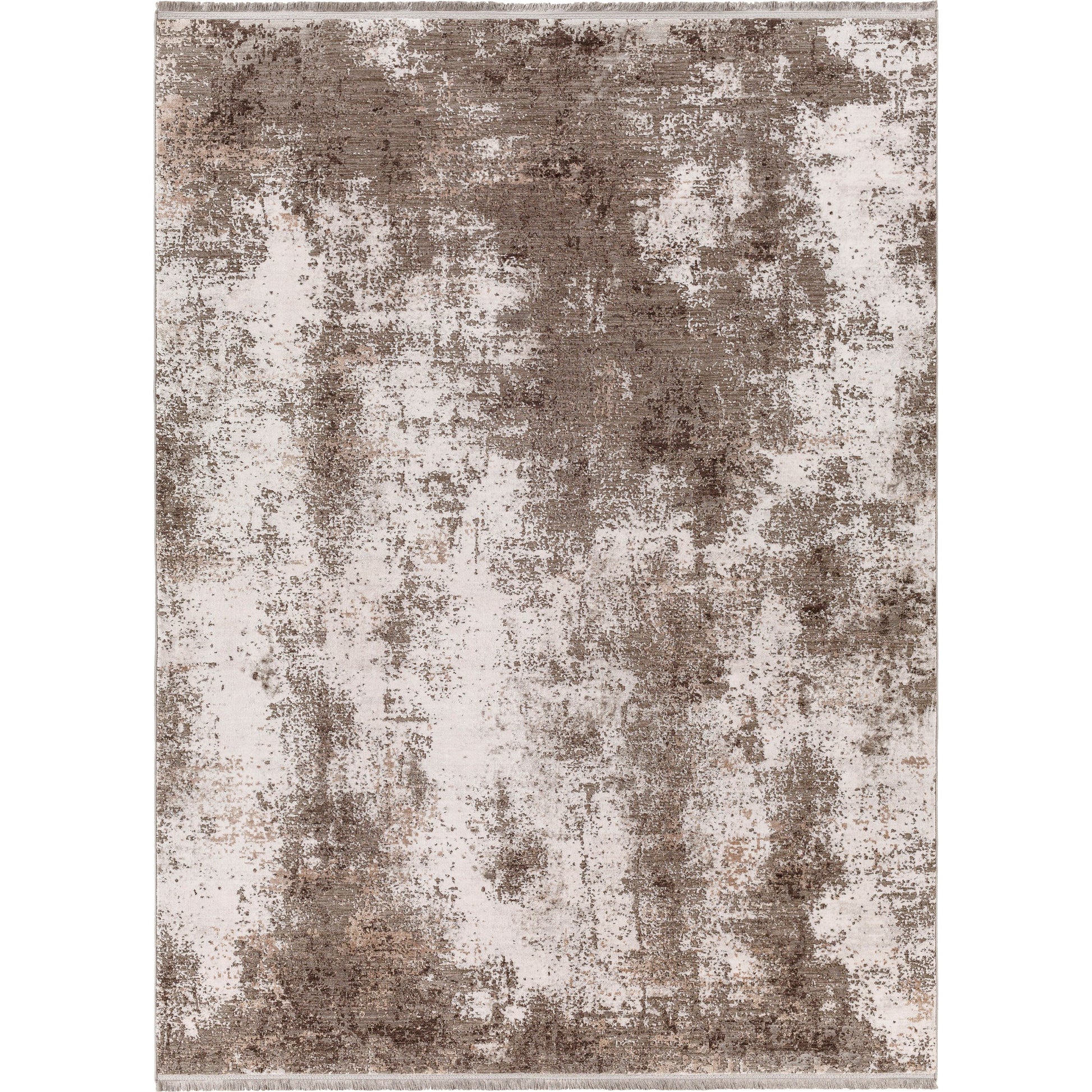 Eclipse Rug by Surya in white, brown. Made from 100% polyester in a modern style.