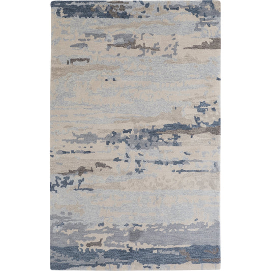 Everley Rug - 8647F by Feizy in blue, gray, ivory. Made from wool in a unique style.