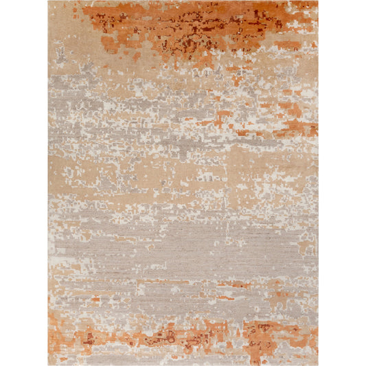 Ephemeral Rug - 22787 by Surya in wheat, peach. Made from 50% art silk, 50% wool in a unique style.
